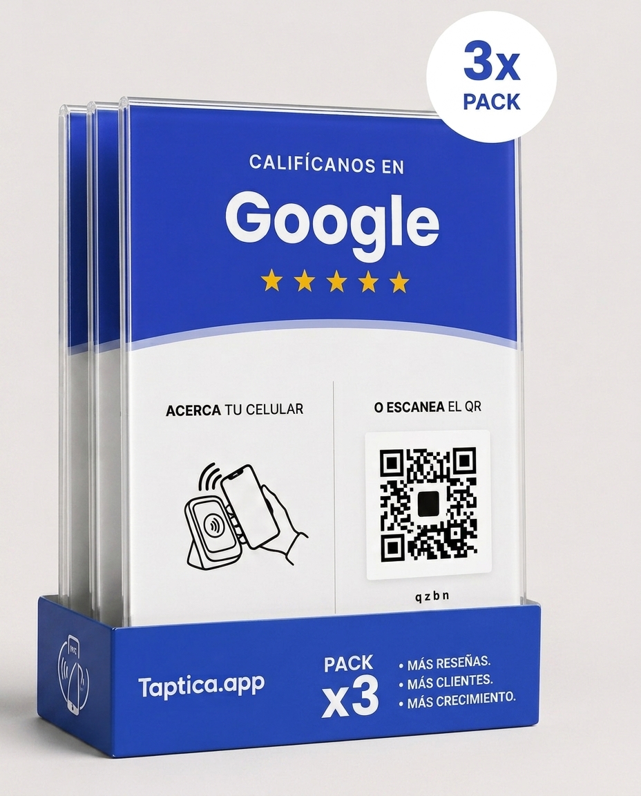 3 placas Taptica